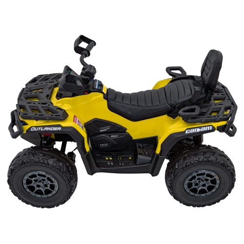 Quad na akumulator dla dzieci Can Am Outlander ATV z pilotem Żółty DK-CA005.2.4GHZ